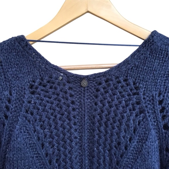 Soft Surroundings Navy Blue Lotta Mohair Blend Sweater - Picture 6 of 6